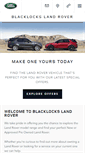 Mobile Screenshot of blacklockslandrover.com.au