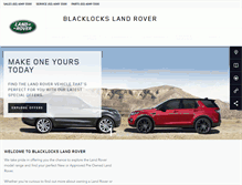 Tablet Screenshot of blacklockslandrover.com.au